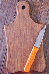 Image showing knife on board