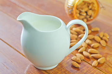 Image showing almond milk