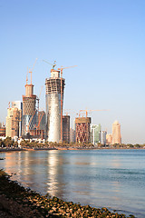 Image showing Building boom in Doha, Qatar