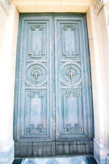 Image showing old door in italy land europe   historical gate