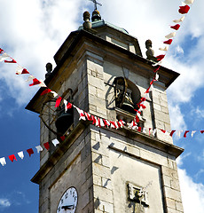 Image showing sumirago old abstract in  italy   tower bell sunny day 