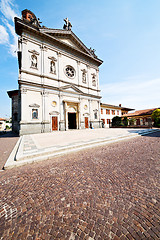 Image showing monument  architecture in italy europe milan       and sunlight