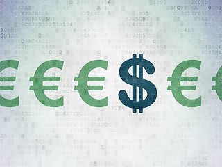 Image showing Money concept: dollar icon on Digital Paper background