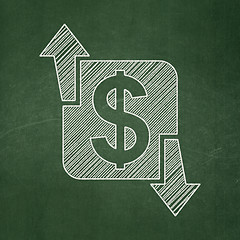 Image showing Finance concept: Finance on chalkboard background