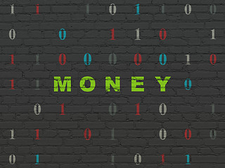 Image showing Finance concept: Money on wall background