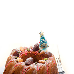 Image showing Christmas cake 