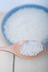 Image showing raw white rice 