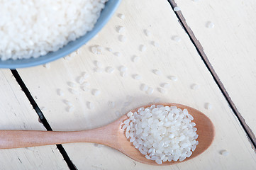 Image showing raw white rice 