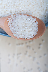 Image showing raw white rice 