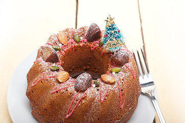 Image showing Christmas cake 