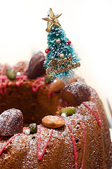 Image showing Christmas cake 