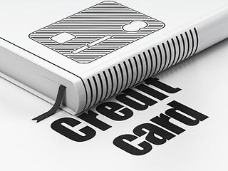 Image showing Currency concept: book Credit Card, Credit Card on white background