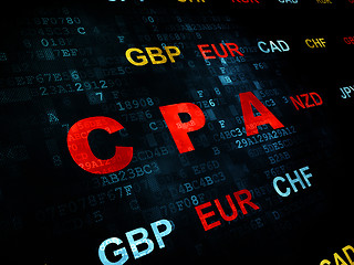 Image showing Business concept: CPA on Digital background