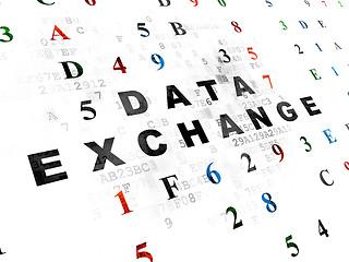 Image showing Data concept: Data Exchange on Digital background