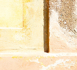 Image showing orange in europe italy old wall and antique contruction yellow  