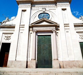 Image showing  exterior old architecture in italy europe milan religion       