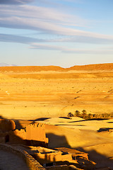 Image showing  africa in morocco the        and   historical village brick 