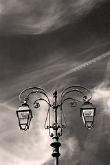 Image showing abstract europe in the sky of italy lantern and  illumination