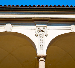 Image showing abstract old column in the  country  of europe italy and marble 