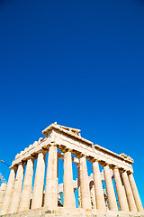 Image showing athens  acropolis and  historical    in   place 