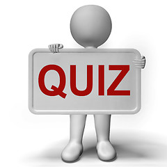 Image showing Quiz Sign Meaning Test Exam Or Examination