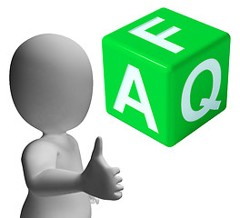 Image showing Faq Dice As Sign For Information Or Assisting