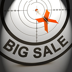 Image showing Big Sale Shows Promotion Offers Reductions And Savings