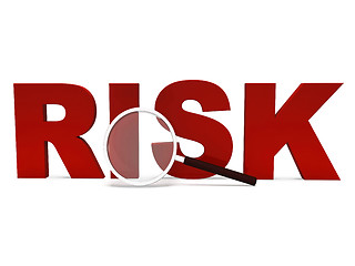 Image showing Risk Word Shows Unstable Hazard Or Risky