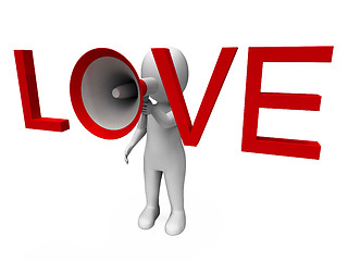 Image showing Love 3d Character Shows Romance Loving And Feelings