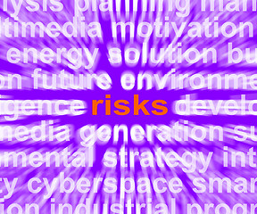 Image showing Risks Word Shows Investment Profit And Loss