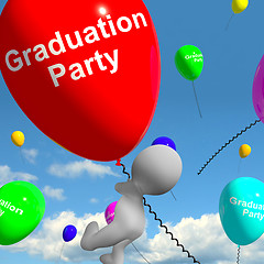 Image showing Graduation Balloons Showing School College Or University Graduat