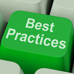 Image showing Best Practices Key Shows Improving Business Quality