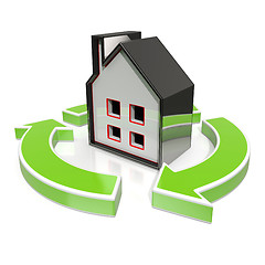 Image showing House Icon Shows Home Flipping