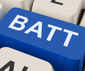 Image showing Batt Key Shows Battery Or Batteries Recharge