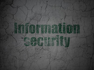 Image showing Protection concept: Information Security on grunge wall background