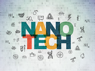 Image showing Science concept: Nanotech on Digital Paper background