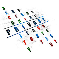 Image showing Security concept: Privacy in Crossword Puzzle