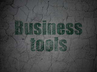 Image showing Business concept: Business Tools on grunge wall background