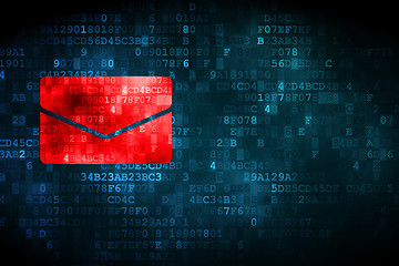 Image showing Finance concept: Email on digital background