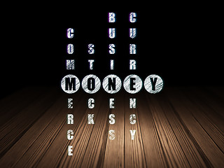 Image showing Money concept: Money in Crossword Puzzle