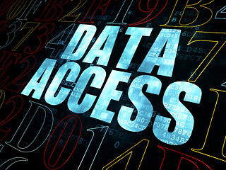 Image showing Information concept: Data Access on Digital background