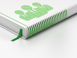 Image showing News concept: closed book, Business People on white background