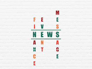 Image showing News concept: News in Crossword Puzzle