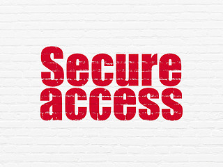 Image showing Security concept: Secure Access on wall background