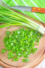 Image showing green onion