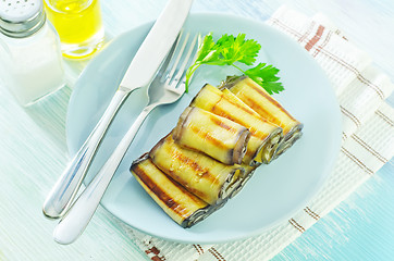 Image showing eggplant rolls
