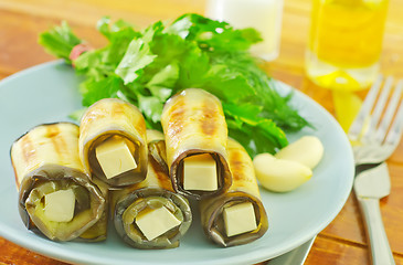 Image showing eggplant rolls