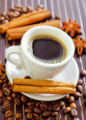 Image showing coffee and aroma spice