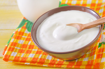 Image showing sour cream and milk