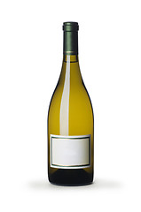 Image showing White wine bottle